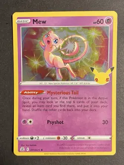 Mew 011/025 - Holo Rare - Celebrations - Pokemon Card TCG - Image 2