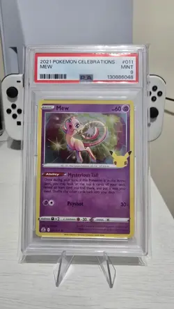 Pokemon TCG Mew 25th Celebrations 011/025 Holo Rare PSA 9 Mint - Image 1