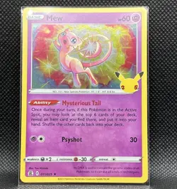Pokemon TCG Mew Celebrations 011/025 Holo Holo Rare - Image 1