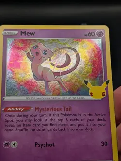 Pokemon TCG Mew Celebrations 011/025 Holo Holo Rare Card - Image 3