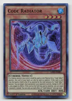 Yugioh Code Radiator Ultra Rare GFP2-EN081 NM - Image 1