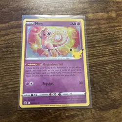 Pokemon TCG Mew Celebrations Holo Foil Card 011/025 NM - Image 2