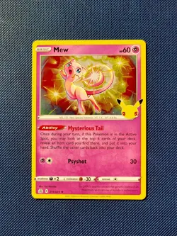 Pokemon TCG Mew Celebrations 011/025 Holo Rare NM/MINT - Image 1