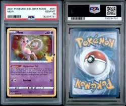 Pokemon TCG Mew Celebrations Holo Rare Card 011/025 PSA 10 - Image 1