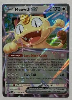 Pokemon Perfect Order Meowth ex 062/088 Double Rare Holo NM - Image 1
