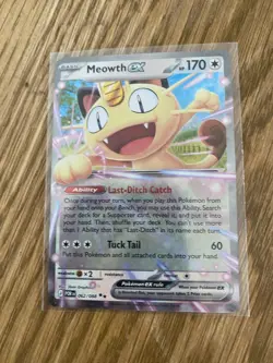 PRESALE - POKEMON MEOWTH EX - 062/088 DOUBLE RARE HOLO PERFECT ORDER - NEW - Image 1