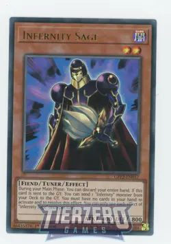 Yugioh Infernity Sage GFP2-EN017 Ultra Rare 1st Edition Near Mint - Image 1