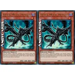 BLACK METAL DRAGON 2x (Drago Metallico Nero) Ultra R • RA04 EN016 • 1Ed • Yugioh - Image 1