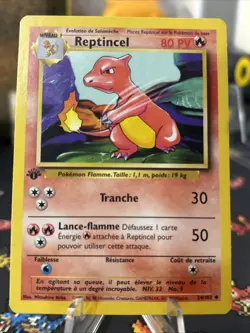 Pokemon 1st Edition Charmeleon French 24/102 MINT Base Set Super Clean Card READ - Image 1