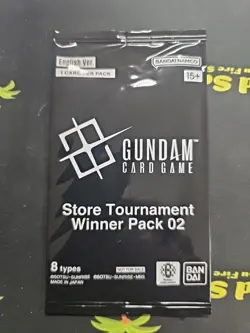 Store Tournament Winner Pack 02 Gundam Sealed Promo Card - Image 1