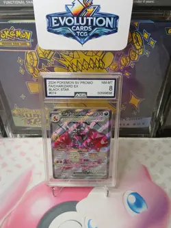 Pokemon TCG- Charizard ex 074 Sv: Scarlet & Violet Promo Card Holo AGS 8 - Image 1