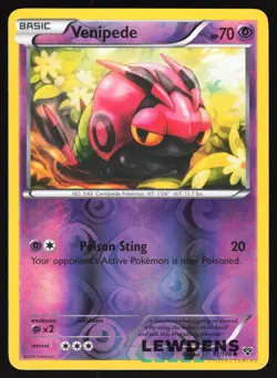 Venipede - 51/146 - Common Reverse Holo - XY Base - Pokemon Card - Image 1