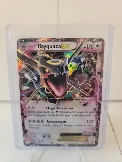 Pokemon TCG Rayquaza XY69 Shiny Black Star Promo Holo Rare Card - Image 1