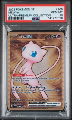 Pokemon PSA 10 Mew ex 151 UPC Metal Card 205/165 SV: Scarlet & Violet 2023 - Image 1