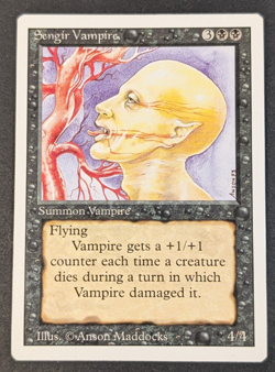 MTG Card - 1x Sengir Vampire - Revised Edition - NM/LP - Vintage Black - Magic - Image 1