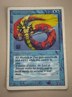 Lord of Atlantis - MTG - REVISED (3rd) - ENGLISCH - ©1994 EX/LP RARE - Image 1