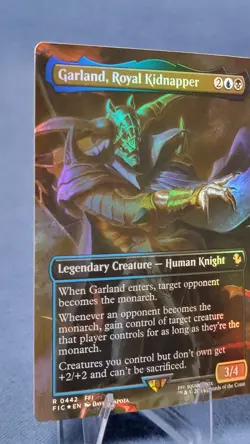 Garland, Royal Kidnapper - Foil - Borderless x1 - Commander: FINAL FANTASY - NM - Image 5