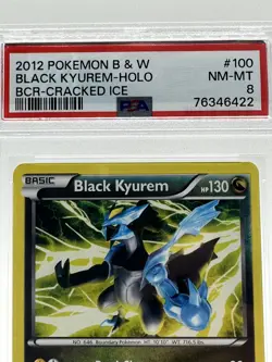 2012 Pokemon BW Black Kyurem 100/149 Boundaries Crossed NM-MT PSA 8 - Image 2