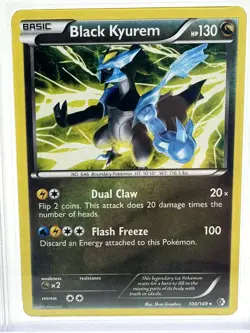 2012 Pokemon BW Black Kyurem 100/149 Boundaries Crossed NM-MT PSA 8 - Image 3
