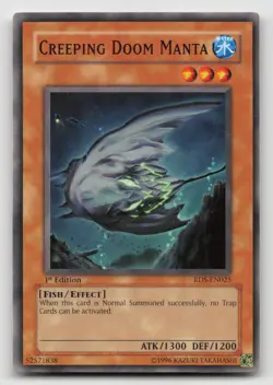 Yugioh Creeping Doom Manta Common RDS-EN025 NM - Image 1
