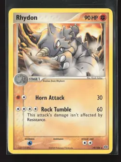 Rhydon 19/106 Rare Emerald Pokemon NM - Image 2