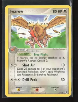 Fearow 24/112 Rare FireRed & LeafGreen Pokemon NM - Image 2