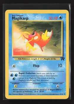 Magikarp 47/82 Uncommon Team Rocket Pokemon NM - Image 2