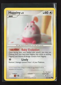 Happiny 14/17 Common POP Series 8 Pokemon NM - Image 2