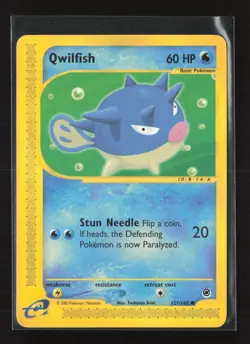 Qwilfish 127/165 Common Expedition Base Set Pokemon NM - Image 2