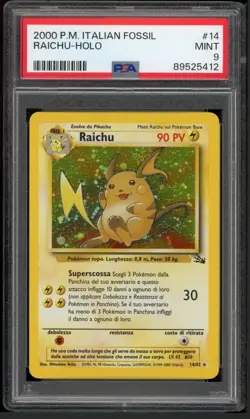 Pokemon Italian Fossil PSA 9 Bundle - Image 1