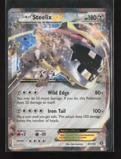 Steelix EX 67/114 Rare EX Steam Siege Pokemon - Image 2