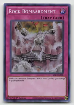 Yugioh Rock Bombardment Super Rare SESL-EN058 NM - Image 1