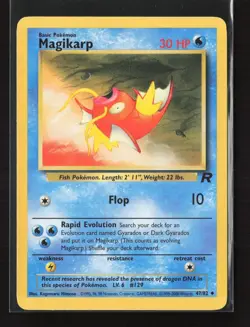 Magikarp 47/82 Uncommon Team Rocket Pokemon LP - Image 2