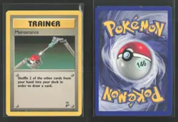 Maintenance 112/130 Uncommon Base Set 2 Pokemon HP - Image 1
