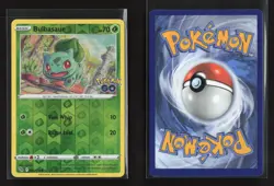 Bulbasaur 001/078 Reverse Holo Common Pokemon GO Pokemon - Image 1