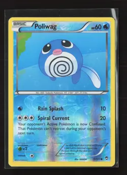 Poliwag 15/111 Reverse Holo Common Furious Fists Pokemon - Image 2