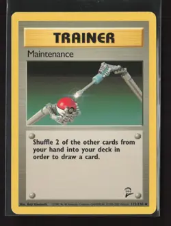 Maintenance 112/130 Uncommon Base Set 2 Pokemon NM - Image 2