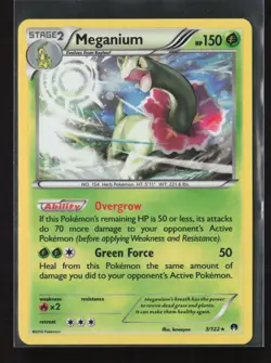 Meganium 3/122 Rare Cosmos Holo BREAKpoint Pokemon NM - Image 2