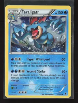 Feraligatr 17/119 Rare Cosmos Holo Phantom Forces Pokemon LP - Image 2