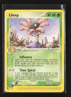 Lileep 42/100 Uncommon Sandstorm Pokemon NM - Image 2