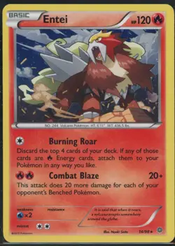 Entei 14/98 Holo Rare Ancient Origins Pokemon NM - Image 2