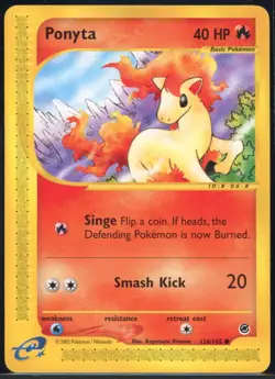 Ponyta 126/165 Common Expedition Base Set Pokemon NM - Image 2