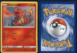 Charmander 7/68 Reverse Holo Common Hidden Fates Pokemon NM - Image 1