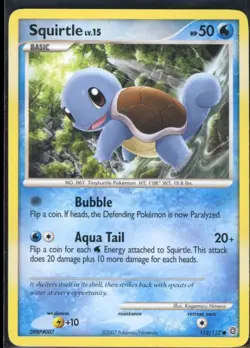 Squirtle 112/132 Common Secret Wonders Pokemon NM - Image 2