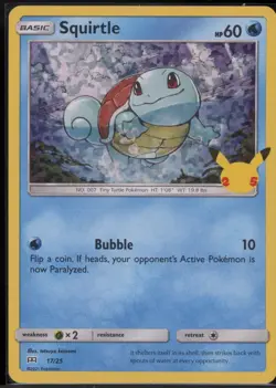 Squirtle 17/25 Holo McDonald's Collection 2021 Pokemon NM - Image 2