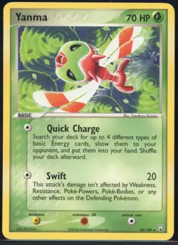 Yanma 28/109 Rare Team Rocket Returns Pokemon NM - Image 2