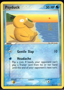 Psyduck 70/109 Common Team Rocket Returns Pokemon NM - Image 2