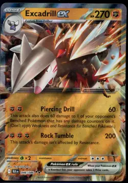 Excadrill ex 46/86 Double Rare Black Bolt Pokemon NM - Image 2