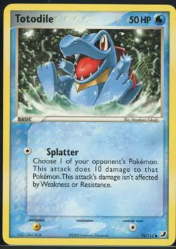 Totodile 78/115 Common Unseen Forces Pokemon NM - Image 2