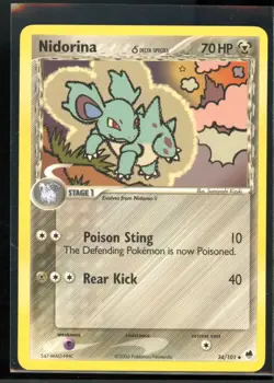 Nidorina 34/101 Uncommon Dragon Frontiers Pokemon NM - Image 2